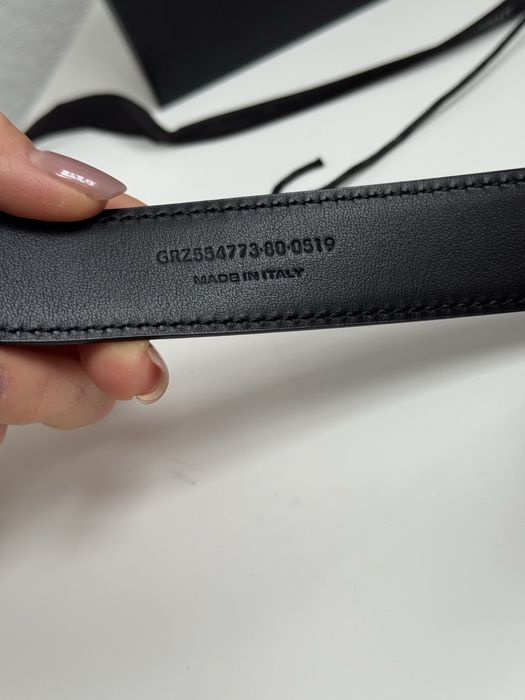 Ремінь YSL шкіра Yves Saint Laurent пасок пояс ремень кожа
