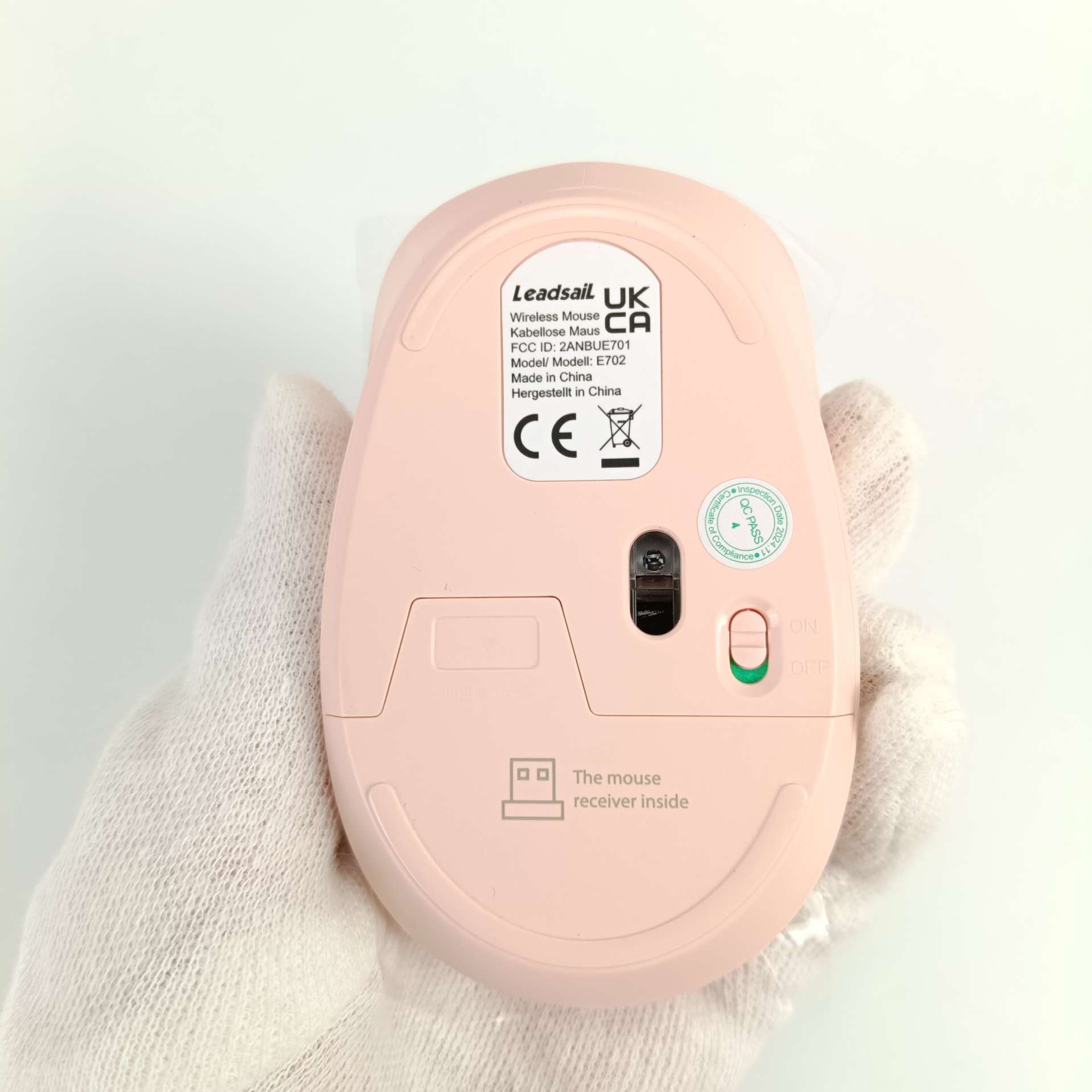 Bezprzewodowa Cicha Klawiatura i Mysz LeadsaiL K786 różowa, 2.4 GHz