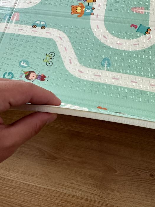 Duża Mata Piankowa 180x160 Dwustronna Składana