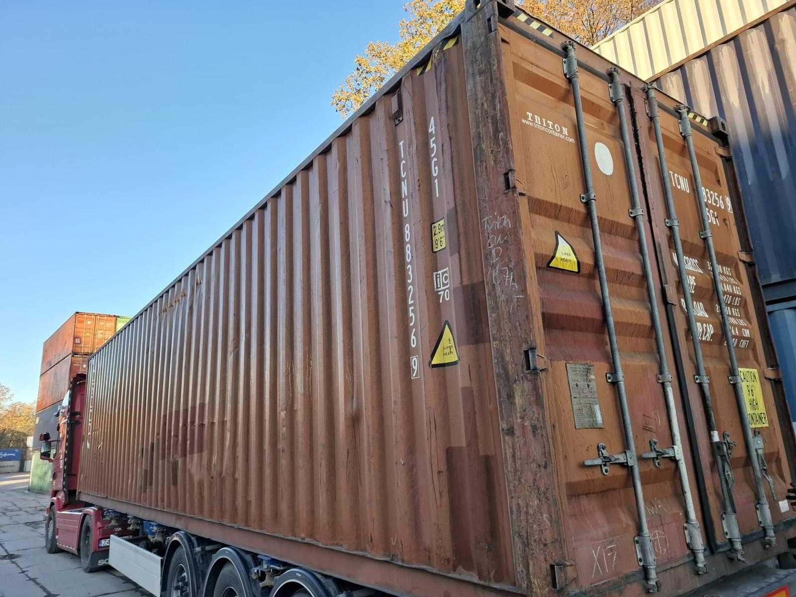 Kontener magazynowy 40HC (12 m) używany - Transport Cała Polska