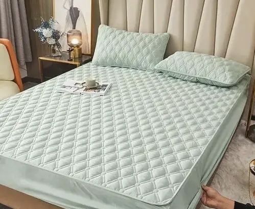 Акція 3 дні! Стьобаний прошитий еко наматрасник наматрацник хлопковий