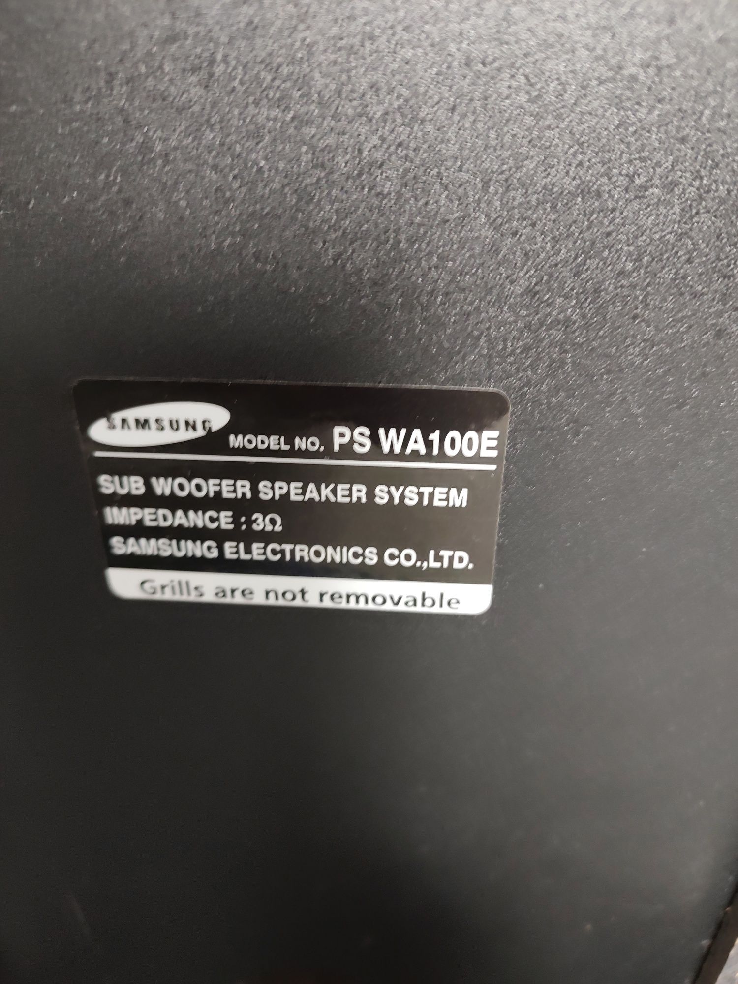 Subwoofer pasywny Samsung PS WA 100E