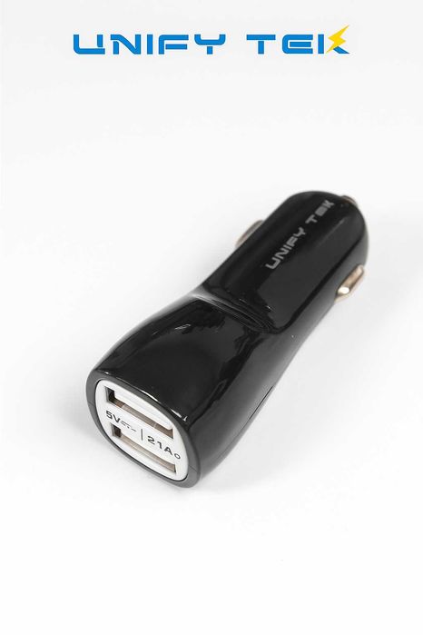 Ładowarka Samochodowa USB Dual - Szybkie Ładowanie Telefonu iTabletu