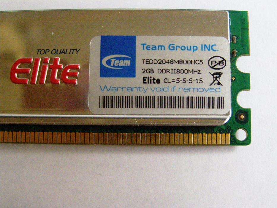 Memorias Team Elite DDR2 4GB(2x2GB) 800Mhz CL5