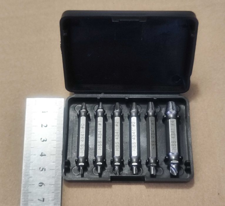 Набір екстрактори свердла для зламаних гвинтів винтов набор экстрактор