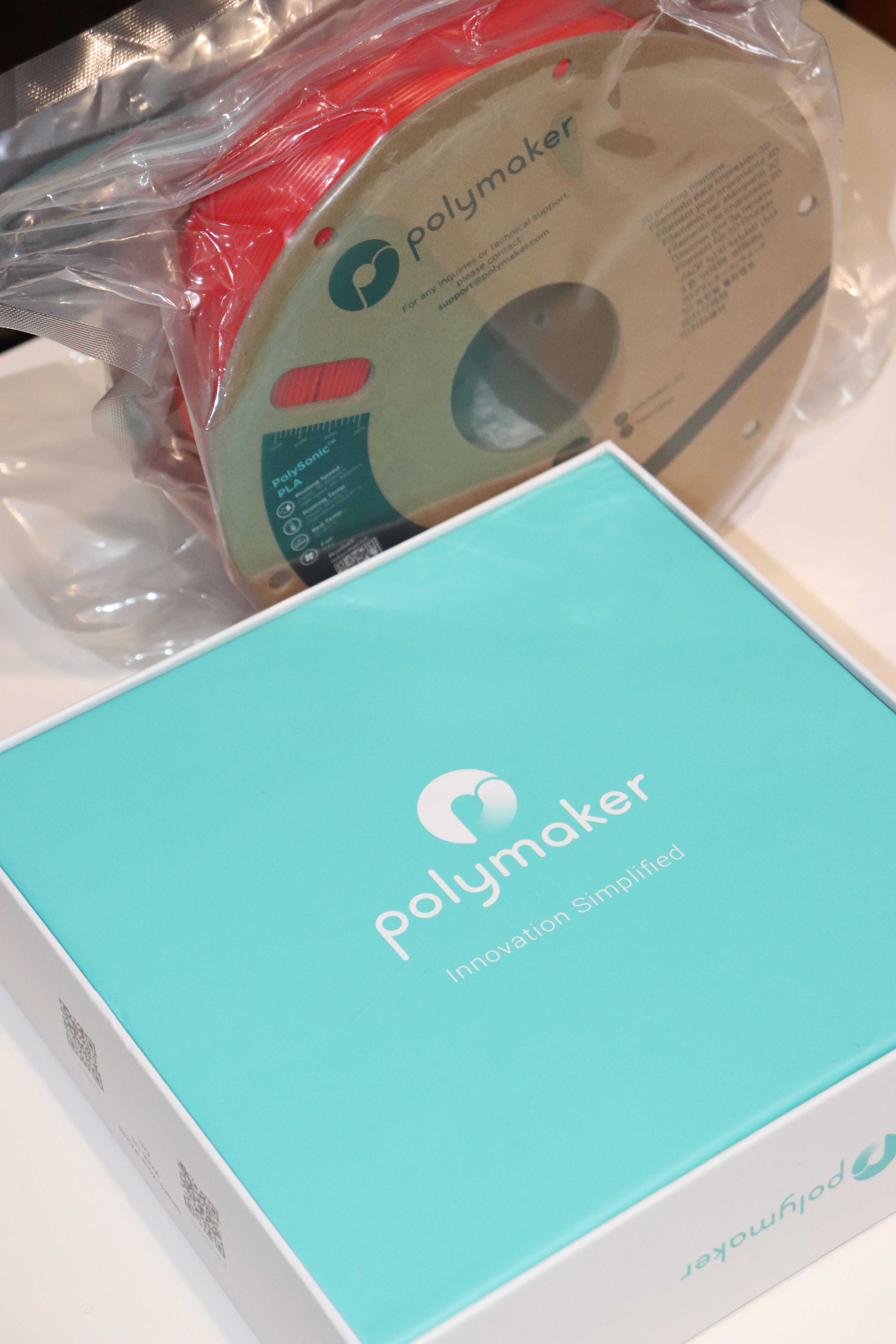 Polymaker PolySonic PLA Red Червоний 1.75mm 1kg - High Speed 300mm/s