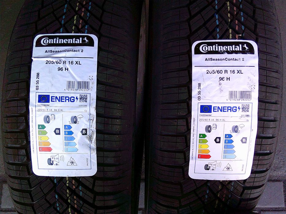 Opony 205/60/16 Continental 2szt Całoroczne