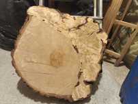 Stolik DIY plaster drewna + nogi stalowe