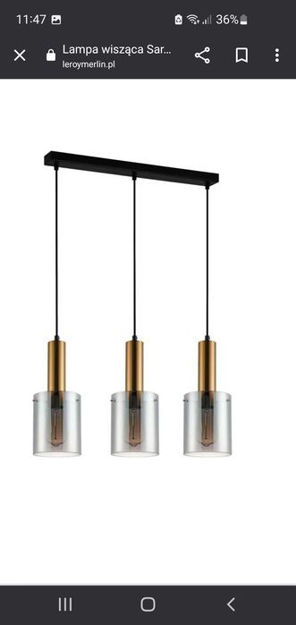 Lampa wisząca,  jak nowa.