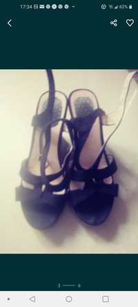 Sandalki damskie czarne