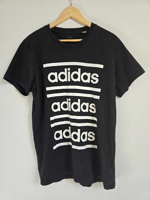 Czarny t-shirt Adidas