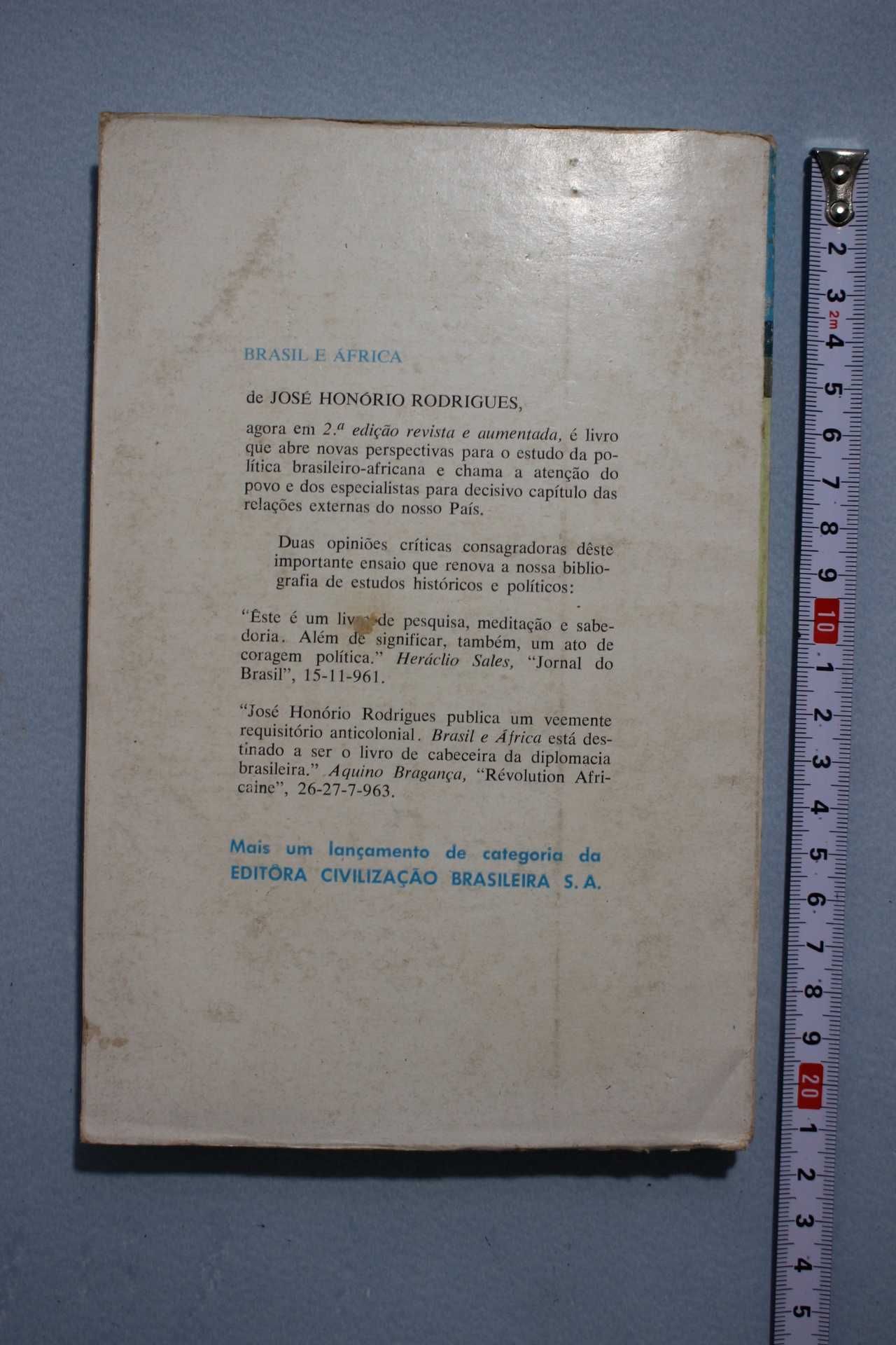 Livro - Jose Honorio Rodrigues Brasil e Africa outro Horizonte - 1964