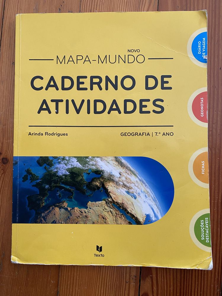Livro Actividades Geografia Mapa-Mundo