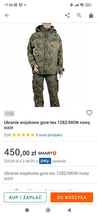 Gore tex używany stan bardzo dobry MON