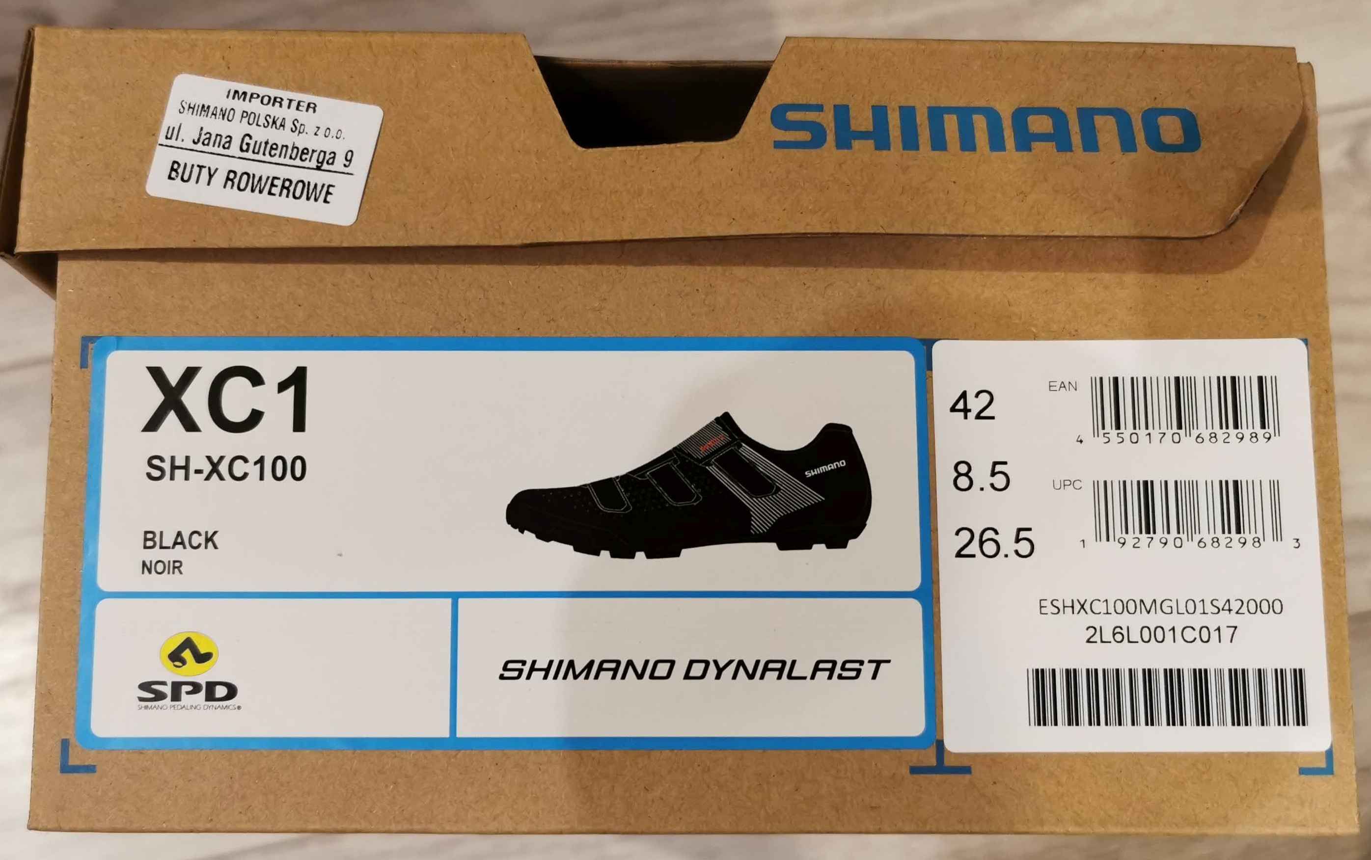 SHIMANO SHXC100 Buty SPD rozmiar 42 / MTB na 3  rzepy