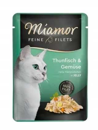 Mokra karma dla kota Miamor Feine Filets Tuńczyk warzywa 100g karma