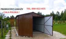 Garaż blaszany 3x5 Blaszak WZMOCNIONY Garaże blaszane Dostawa Montaż