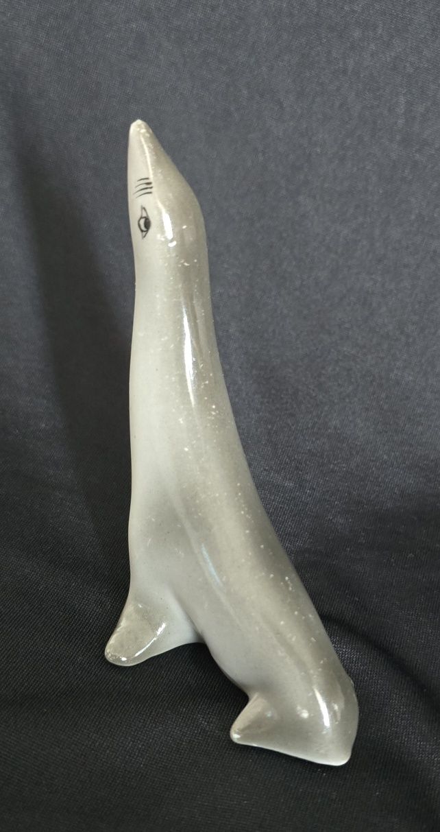 Figurka porcelanowa foka Hollahaza, lata 60.