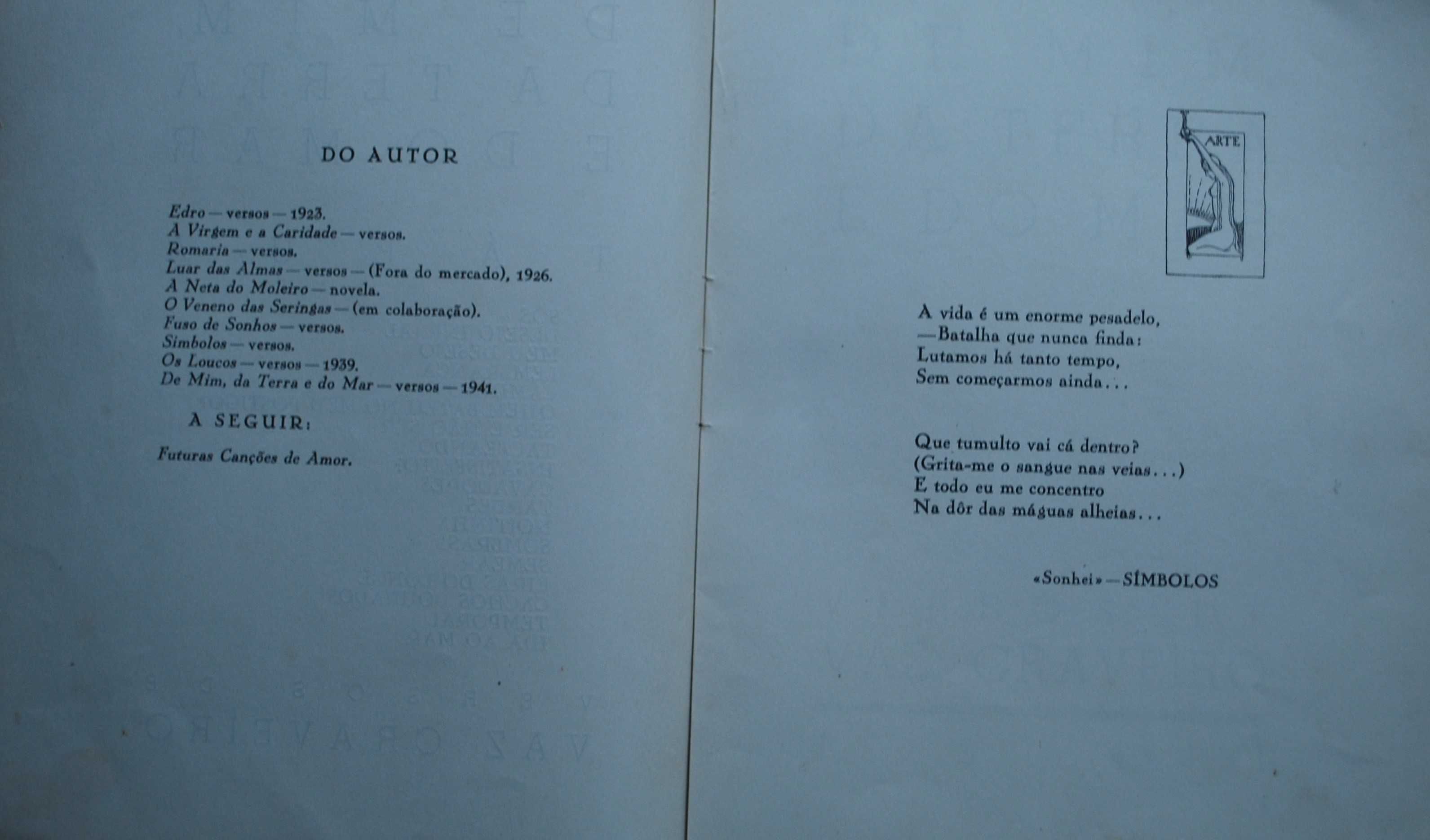 De Mim da Terra e do Mar de Vaz Craveiro - 1ª Edição1941