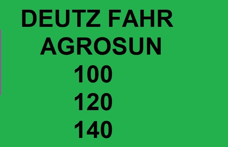 DEUTZ FAHR AGROSUN 100, 120, 140 katalog części J.POLSKI!