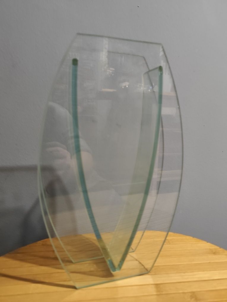 Wazon krysztal Ghost Post Modern 1980 Vintage