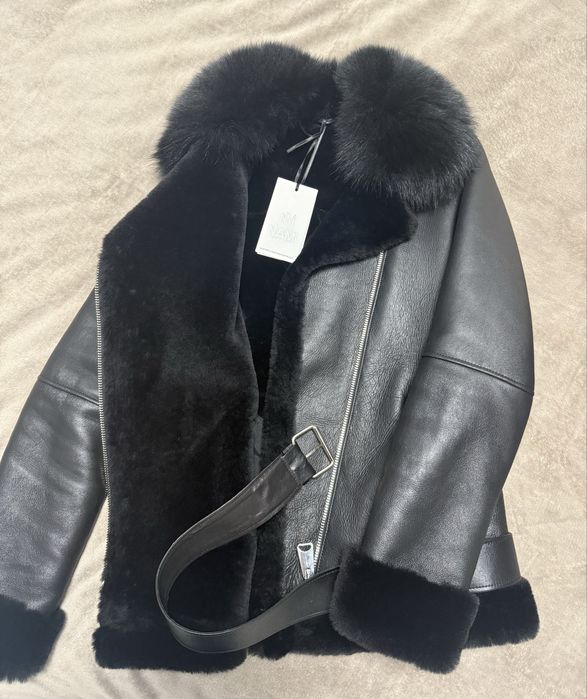Шкіряна дублянка розмір M/L