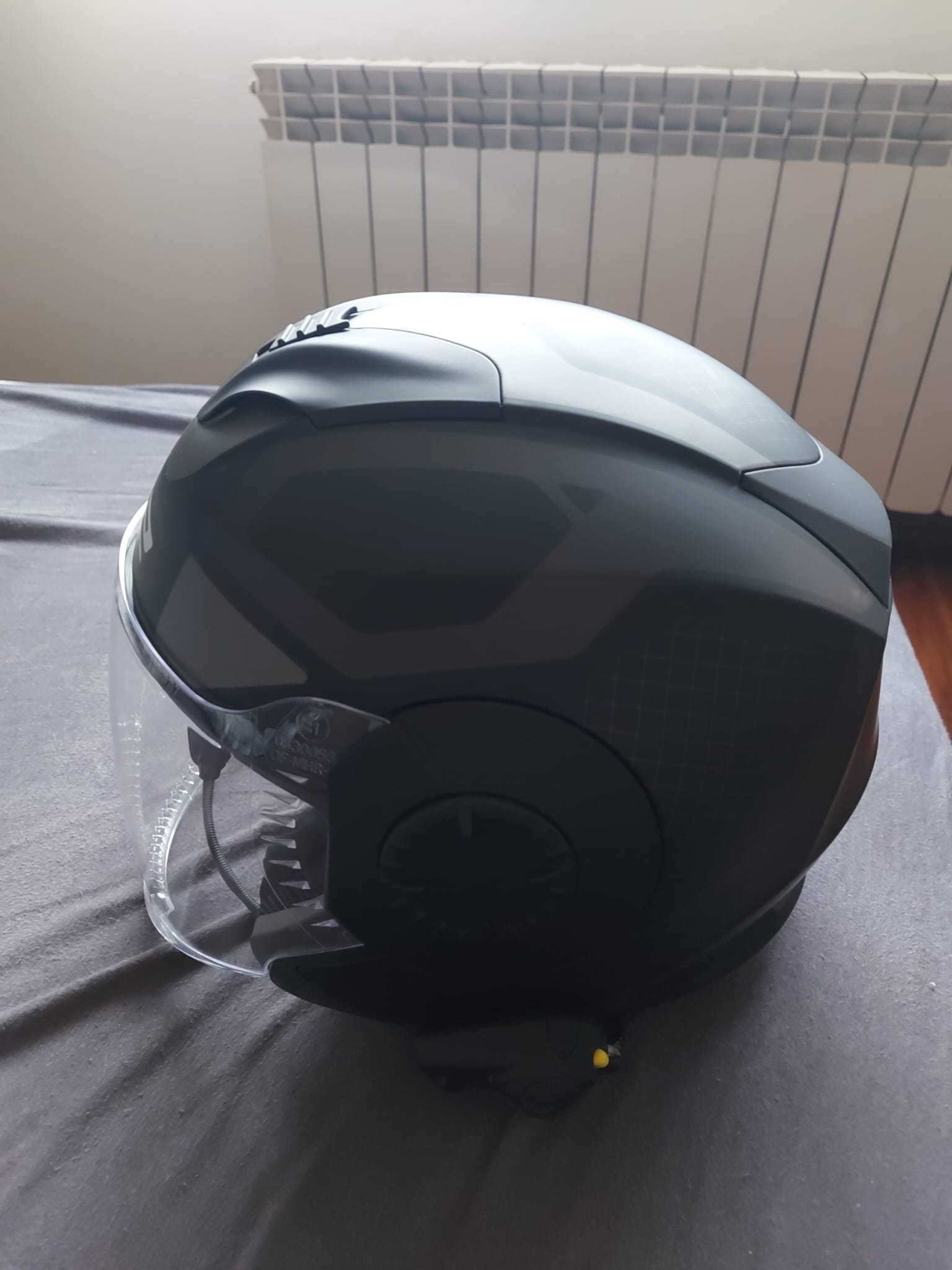 Kask otwarty Ls2 OF570 verso marker rozmiar S + interkom Sena SMH5-FM