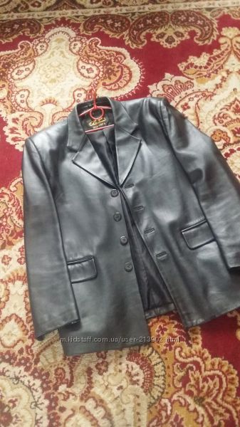 Куртка пиджак мужская кожаная 100%Новая