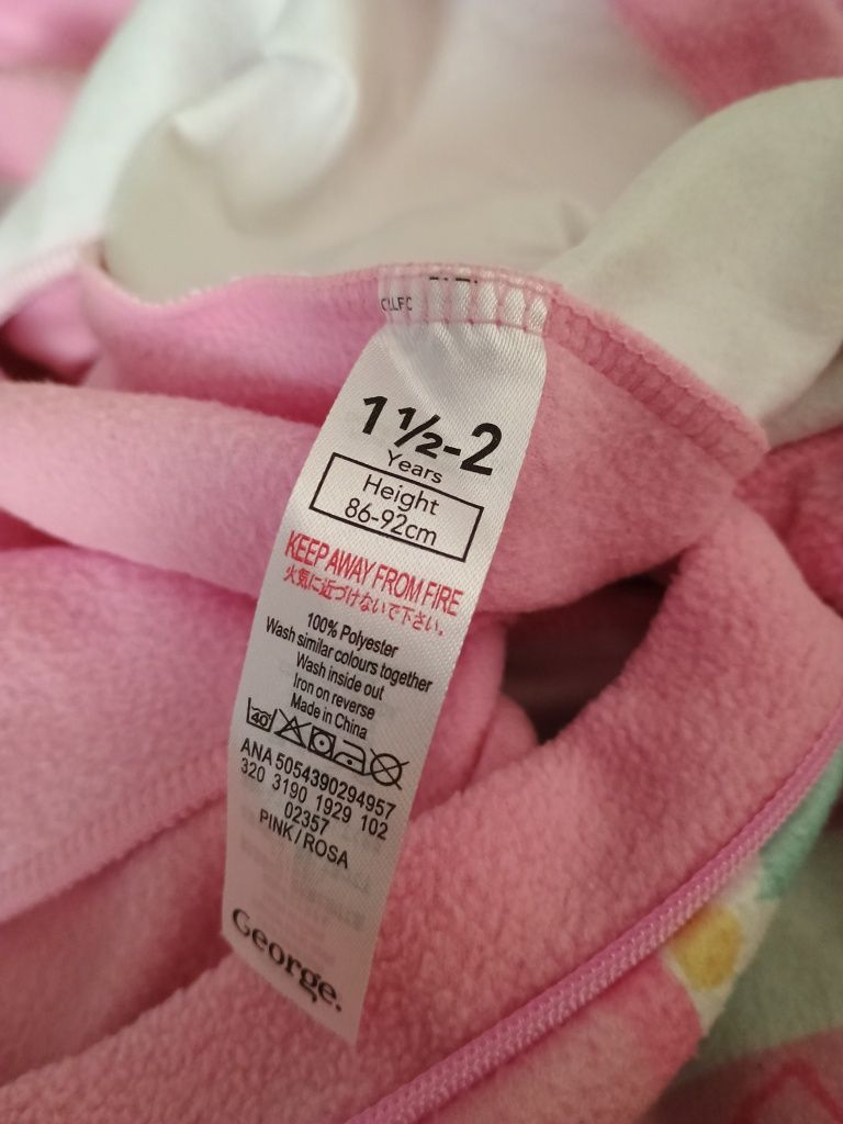 Cienka polarowa pidżama Peppa