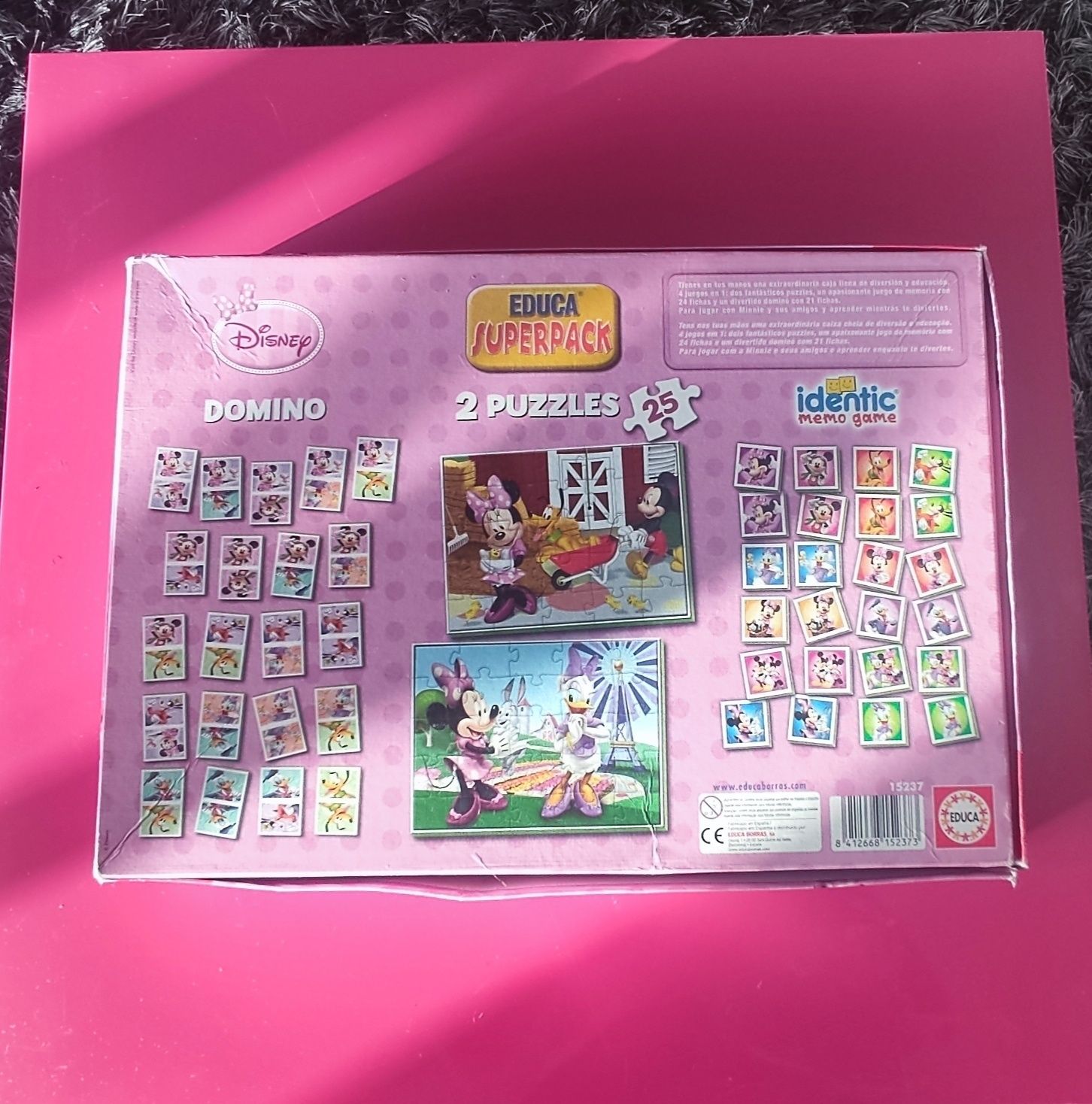 Puzzles, jogo memória e dominó