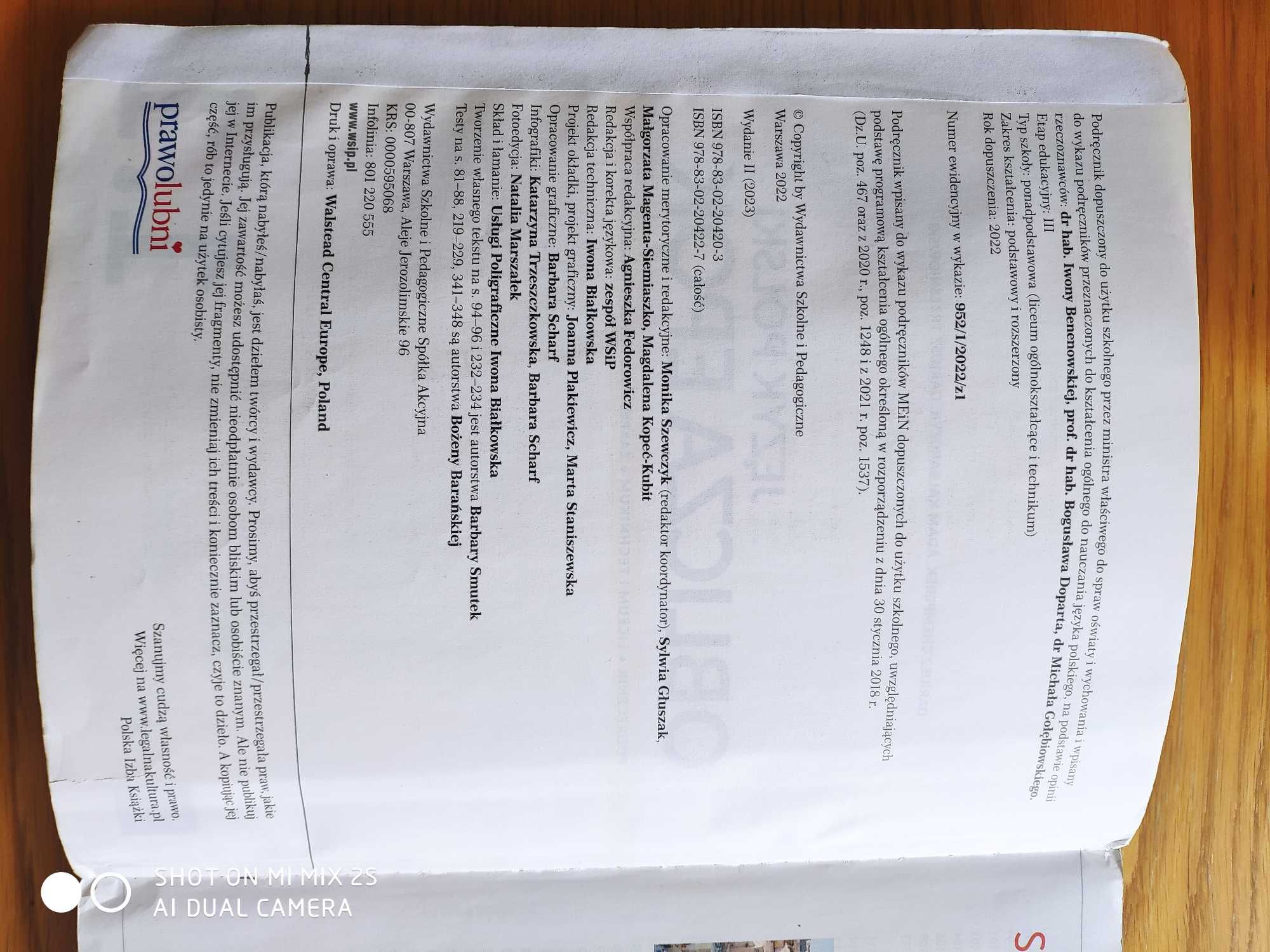 Język Polski Oblicza epok 1.1 Nowa edycja WSiP podręcznik