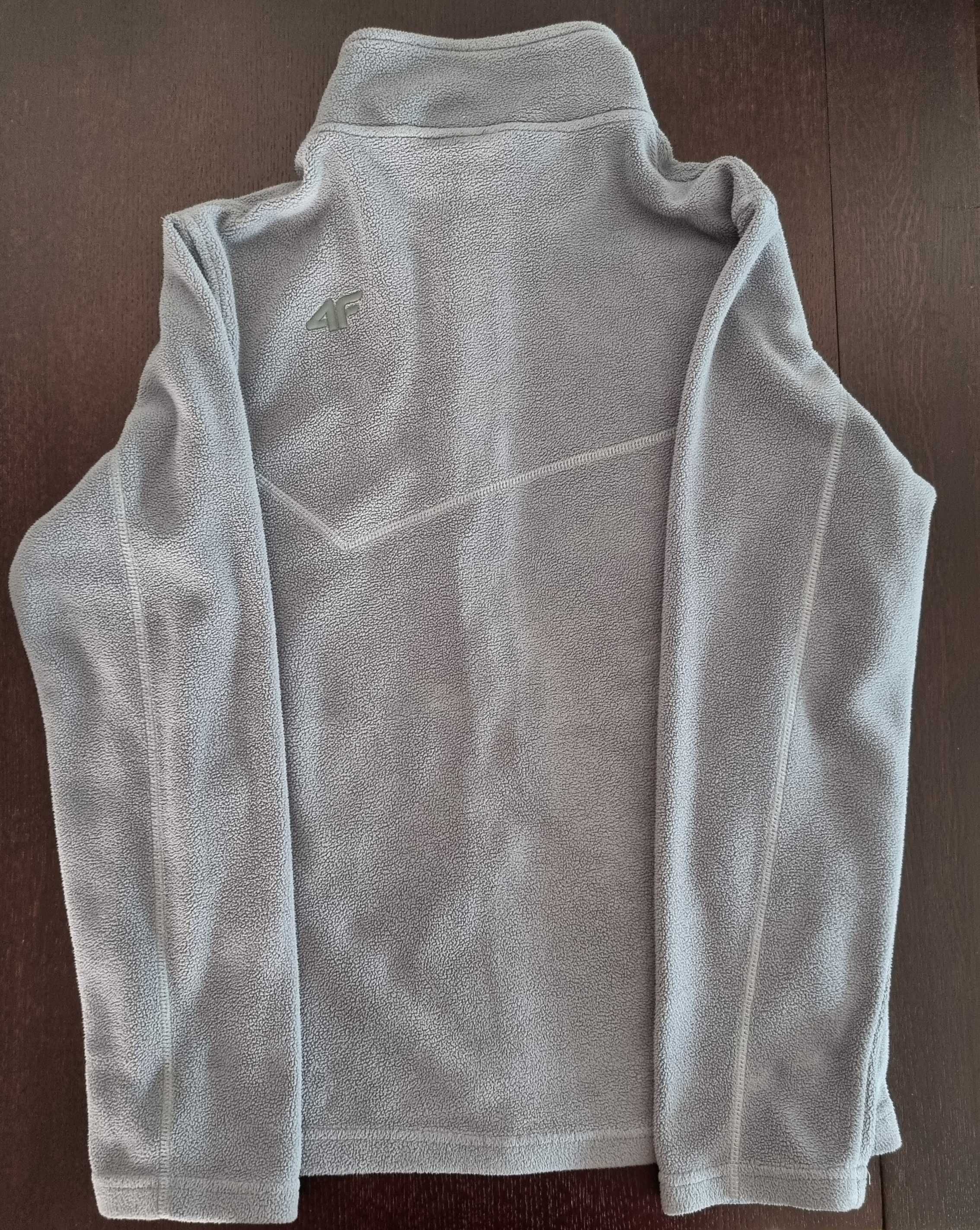 Chłopięca bluza polarowa 4F - rozmiar S - szara