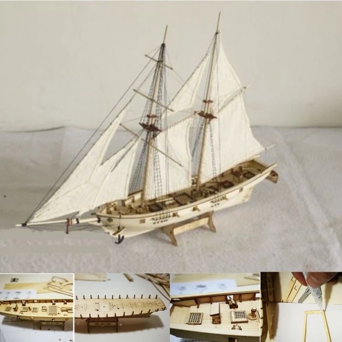 Кораблик для складання моделювання модель корабля кораблика вітрильник