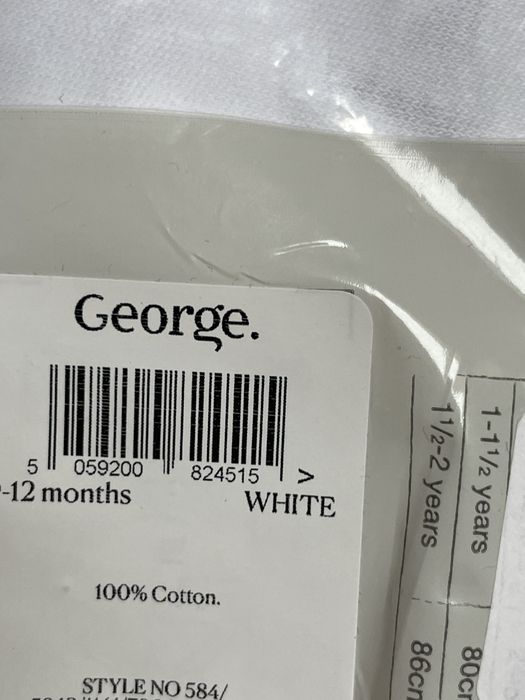 74 80 George 3pak body na szerokich ramiączkach gładkie bawełniane