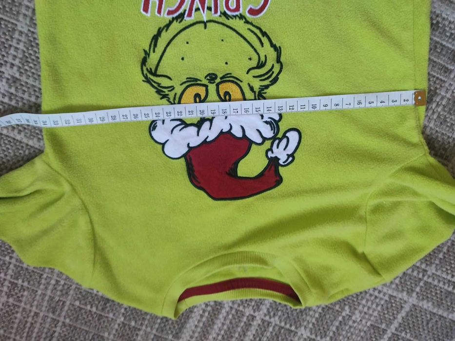 Флісова новорічна піжама Грінч 110-116см