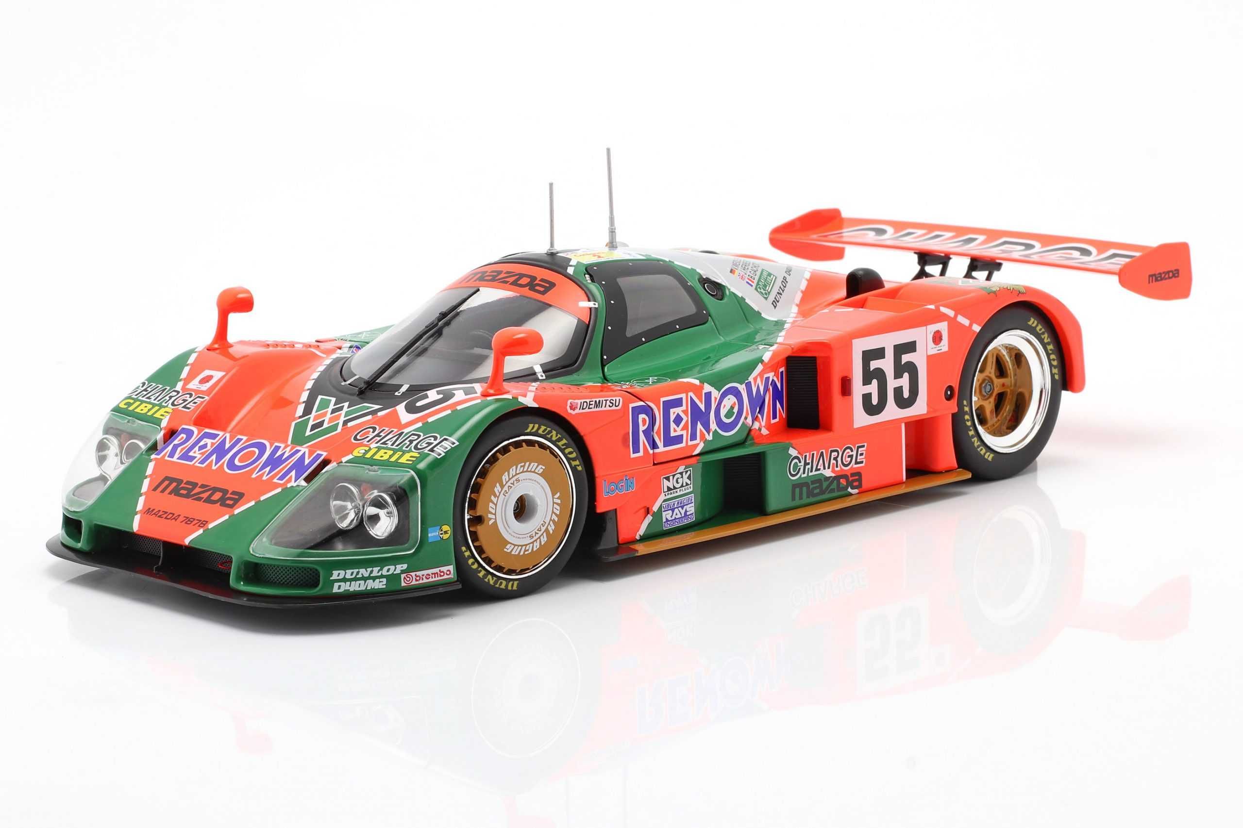 Model 1:18 Werk83 Mazda 787B #55 Winner 24h LeMans 1991