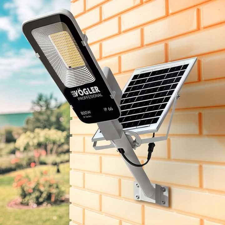 LAMPA SOLARNA LED MOCNA VOGLER 1200W czujnikiem ruchu i zmierzchu