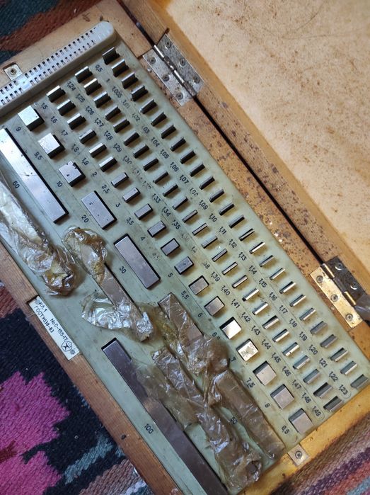 Продам набір кінцевих мір довжини 1 Кл. ГОСТ 9038-83