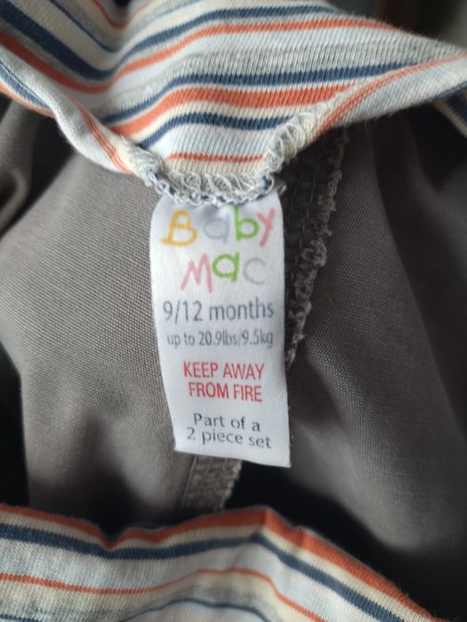 Spodnie ogrodniczki 9/12 mc