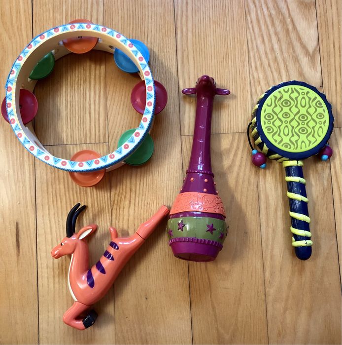 Duży zestaw instrumentów Parum bum bum oraz Jungle Jam B.Toys