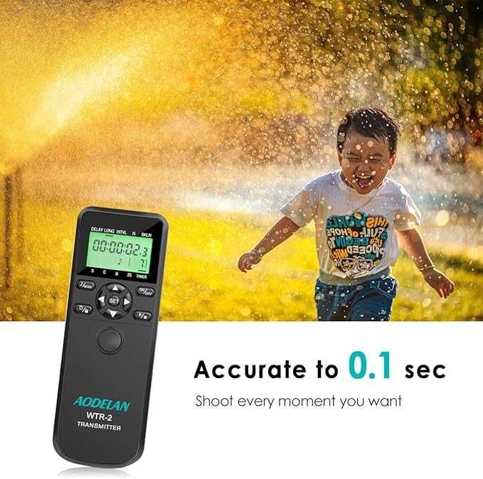 AODELAN WTR2 bezprzewodowy  pilot zwalniania migawki  do Sony