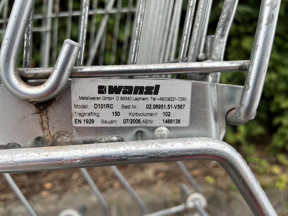 Wózek sklepowy transportowy zakupowy