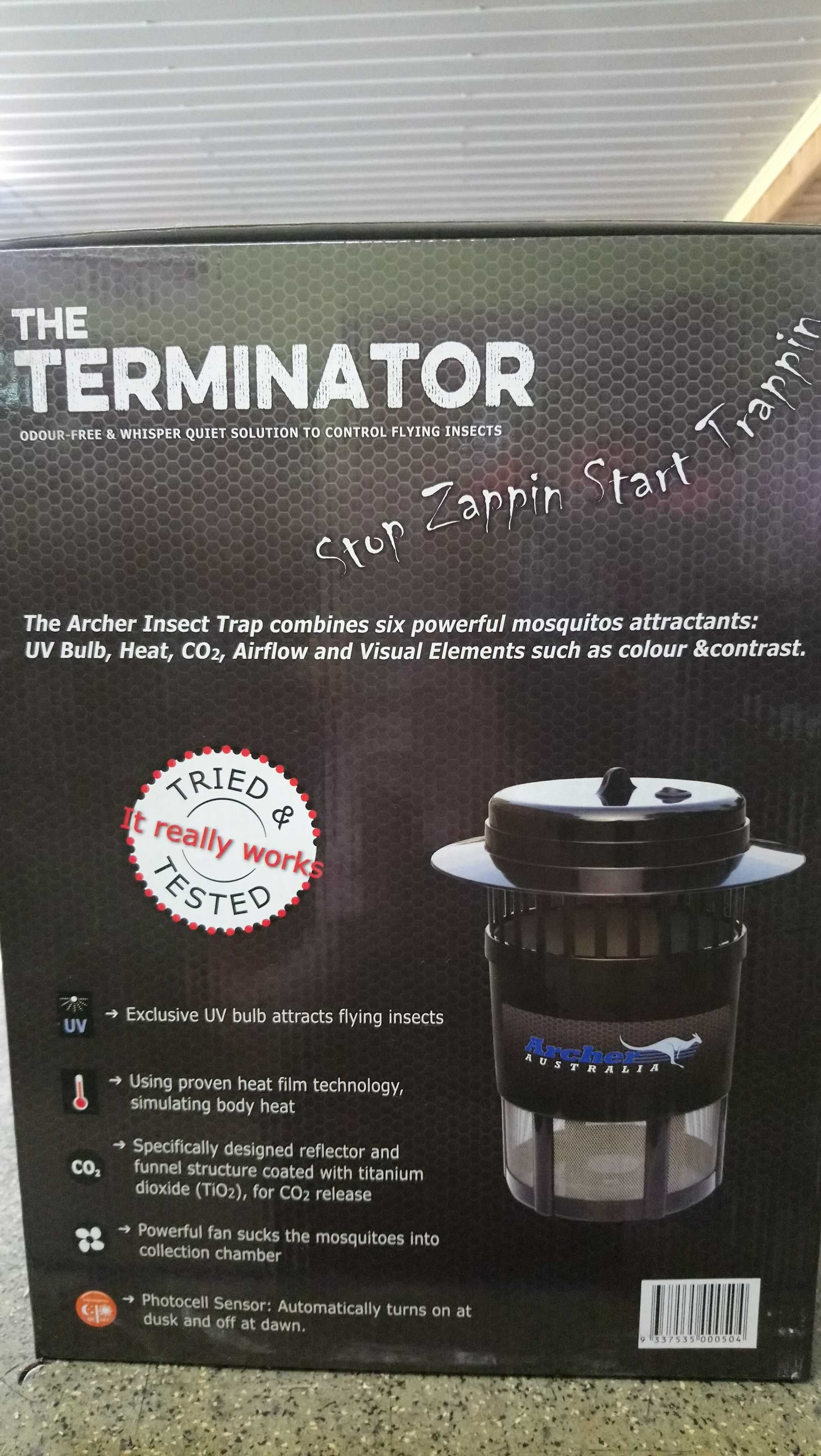 Lampa / pułapka na komary insekty Terminator Archer NOWA - SKUTECZNA