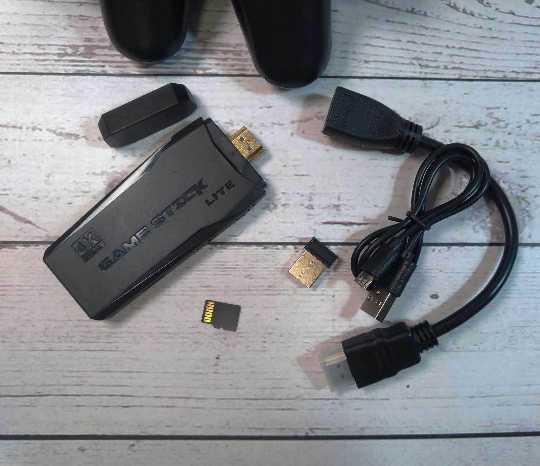 Игровая беспроводная HDMI консоль приставка 3800 игр 64GB для двоих