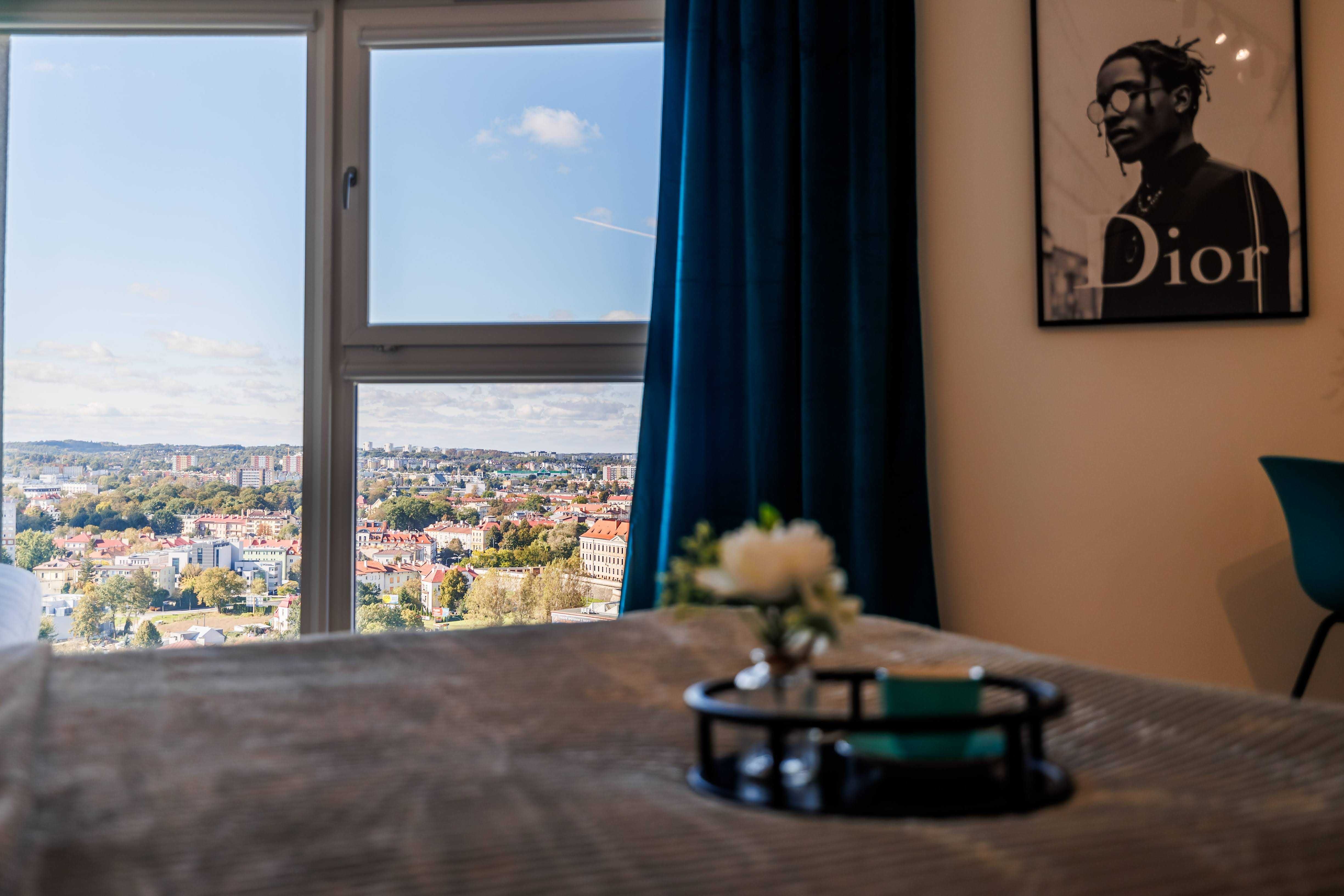 Apartament do wynajęcia na doby - 17 piętro - widok na panoramę miasta