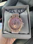 Zegarek Guess Ladies GW0365L3 różowozłoty  cyrkonie piękny