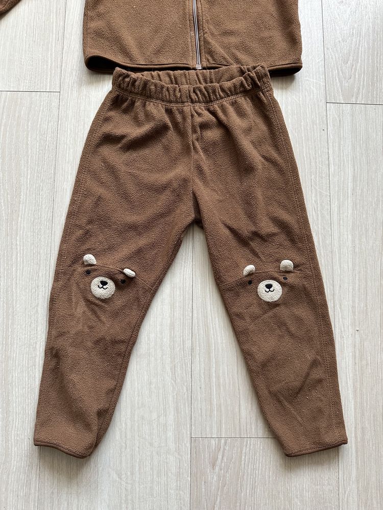 Флисовый костюм мишка на замок H&M 2-3 года или 92-98 см