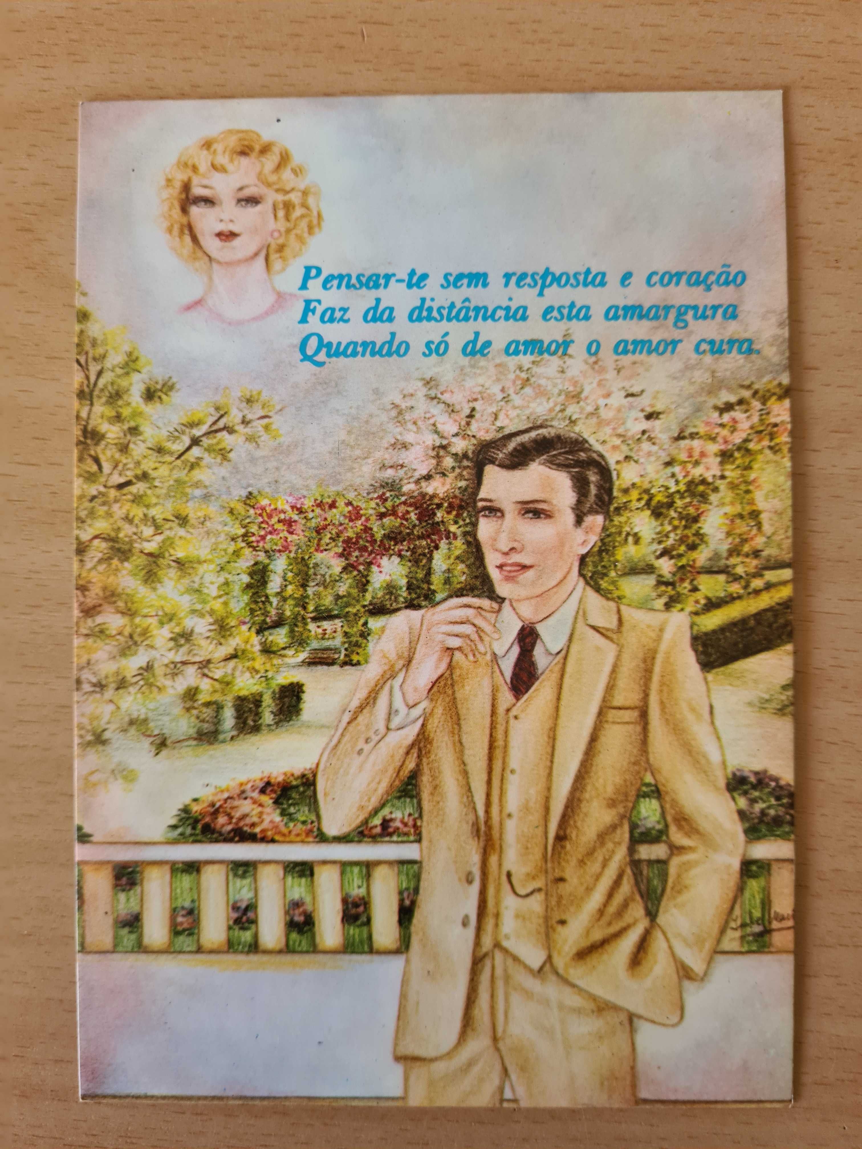 1 postal ilustrado da coleção romântica de Francisco Mas