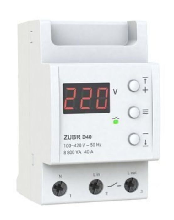 Реле напруги однофазне ZUBR D40