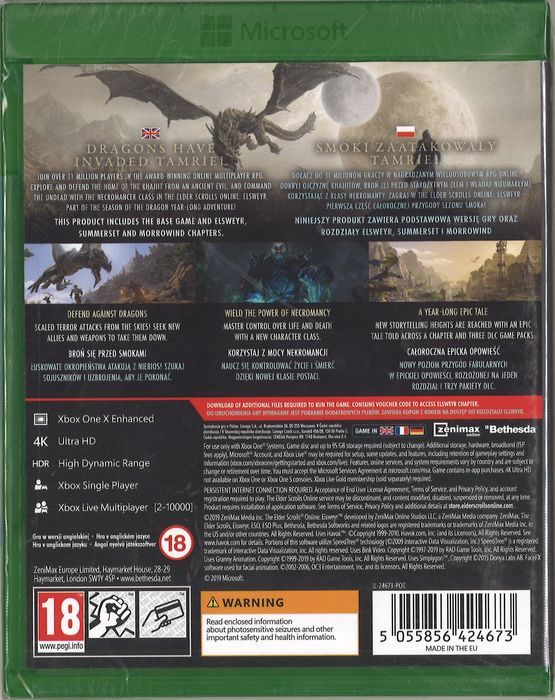 The Elder Scrolls Online: ELSWEYR (XONE) Gra nowa w folii